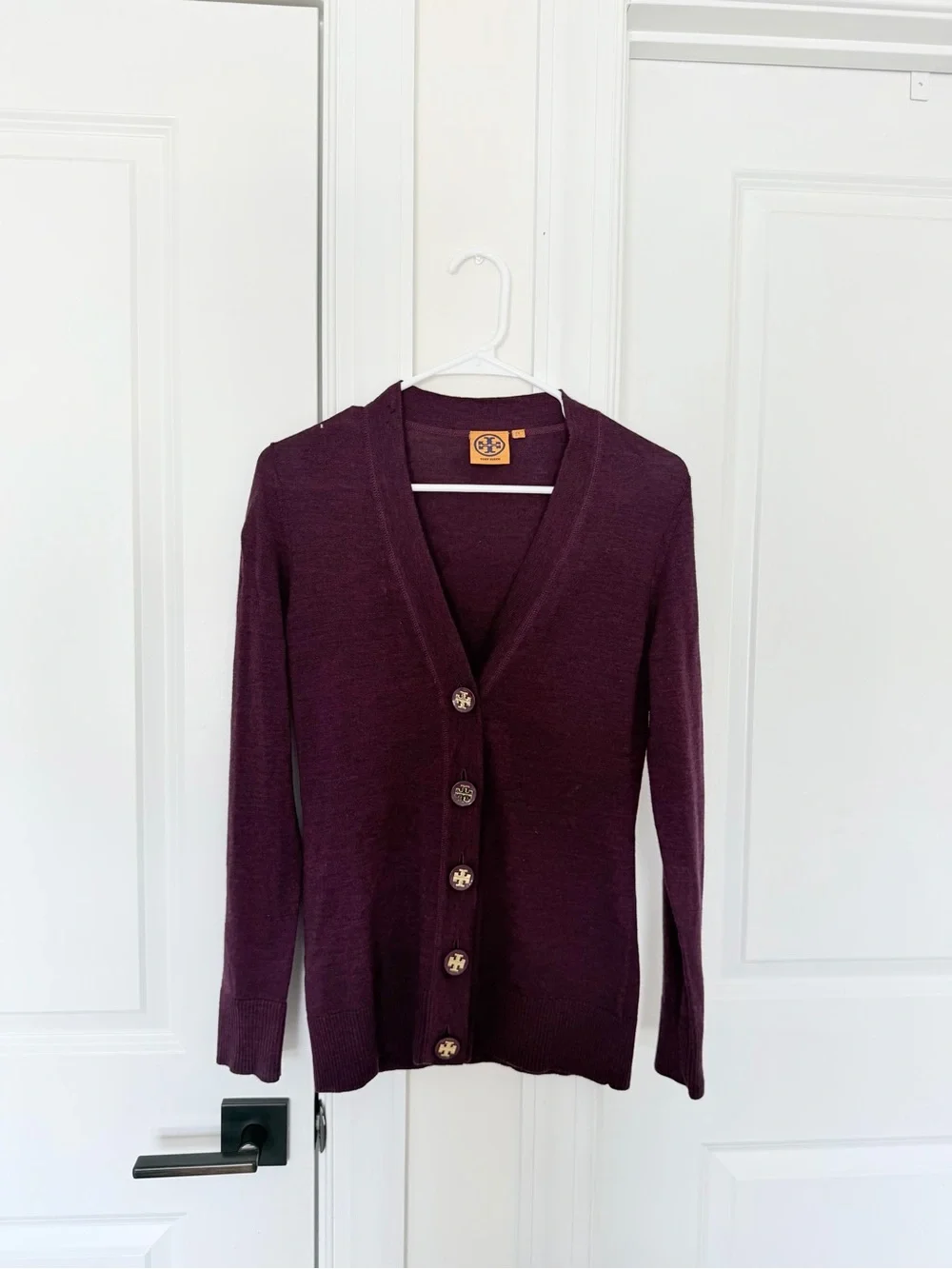 Tory Burch Simone Cardigan Merino Wool Small